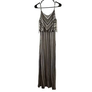 Olive & Oak Multicolor Maxi Dress - Size Small